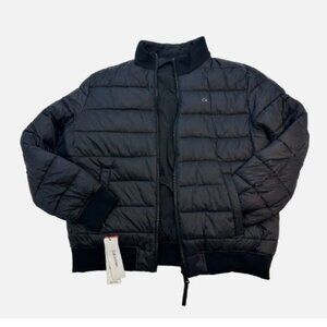 Calvin Klein Reversible Insulated Waterproof Jacket Men's Size L CK Black New